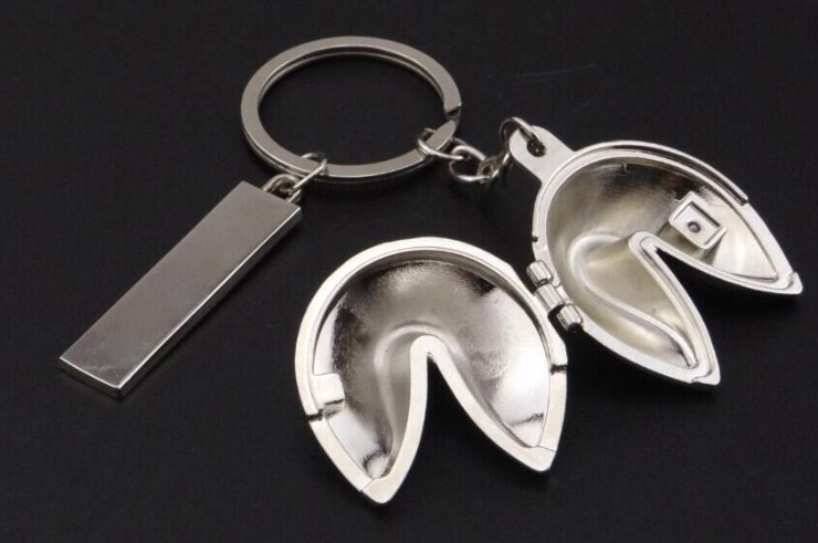 Belief alloy keychain