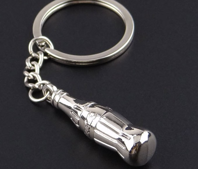 Cola bottle keychain