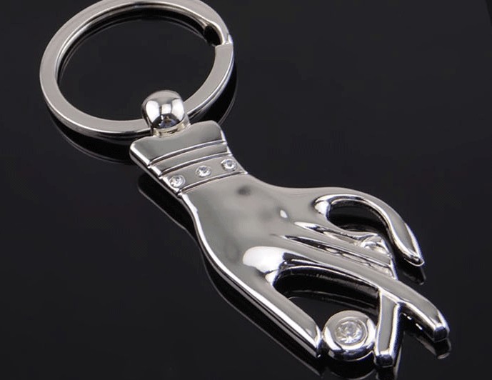 Woman's hand keychain