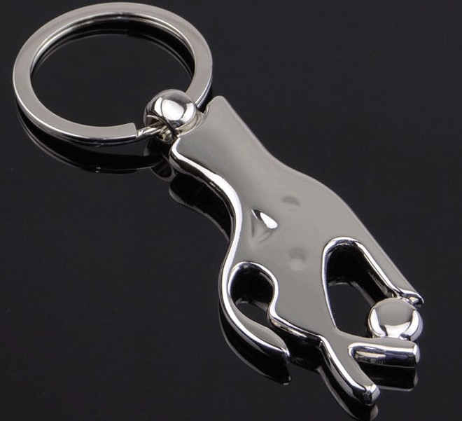 Woman's hand keychain