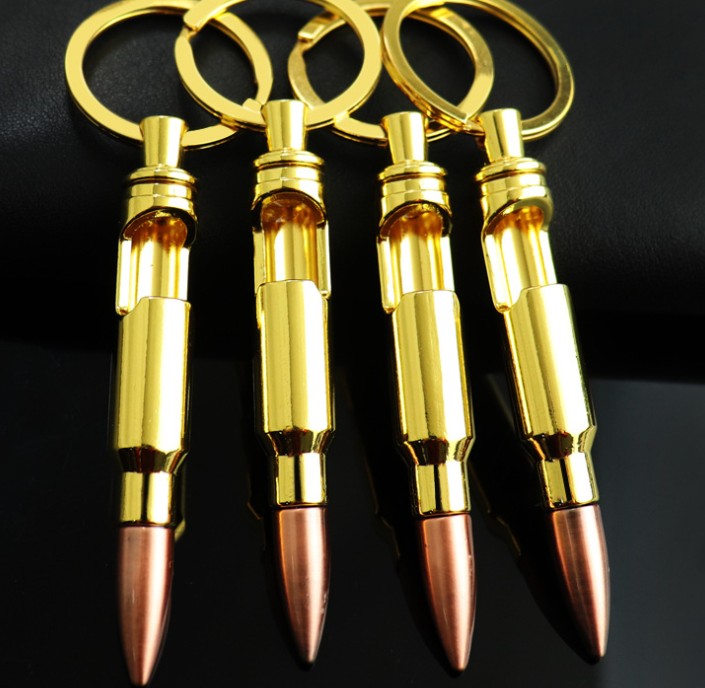 Bullet opener alloy keychain
