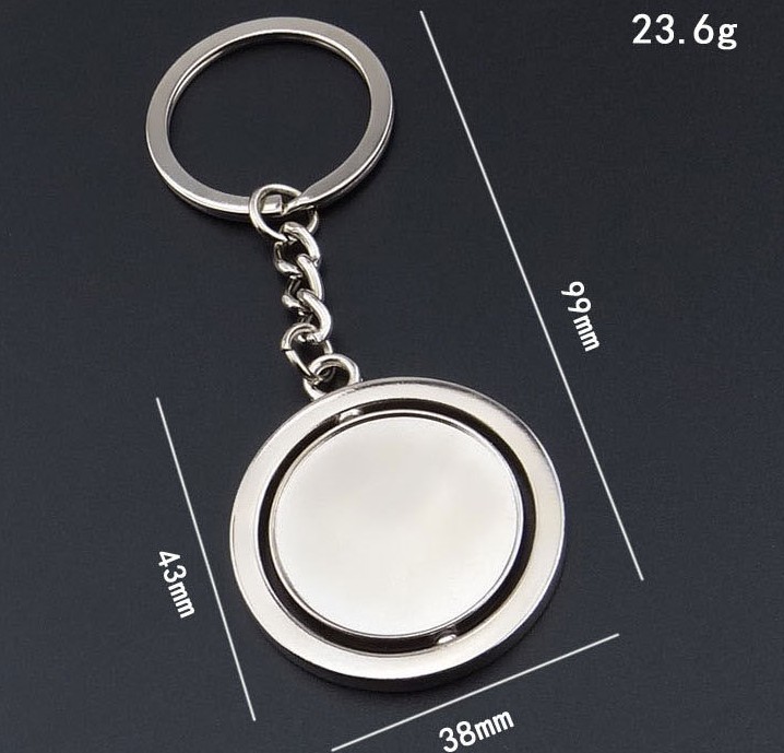 Round tag keychain