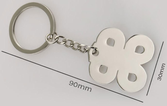 Chinese knot alloy keychain