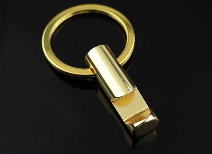 Gold bar opener keychain