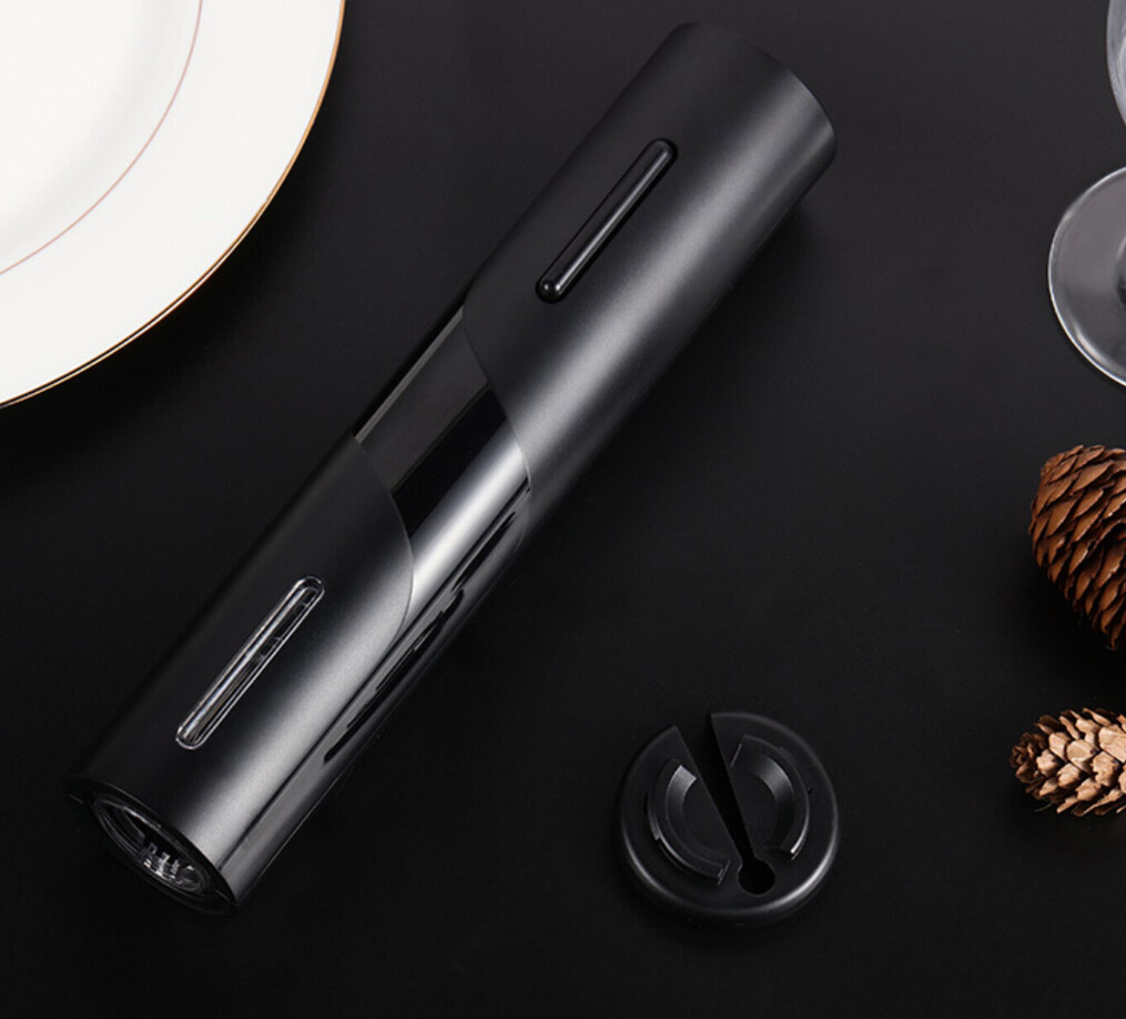 Automatic Electric Wine Bottle Corkscrew Opener with Foil Cutter
