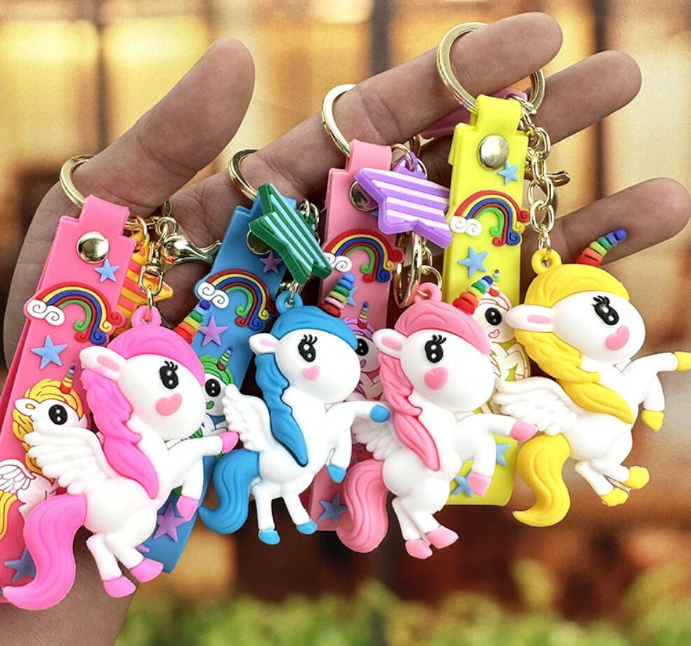 cartoon unicorn keychain