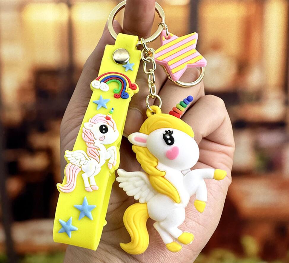 cartoon unicorn keychain