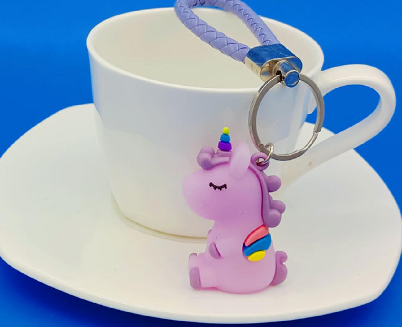 silicone horse keychain