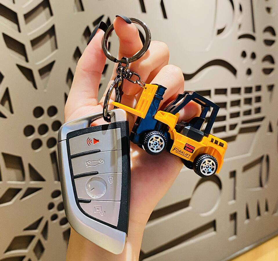 Engineering forklift keychain