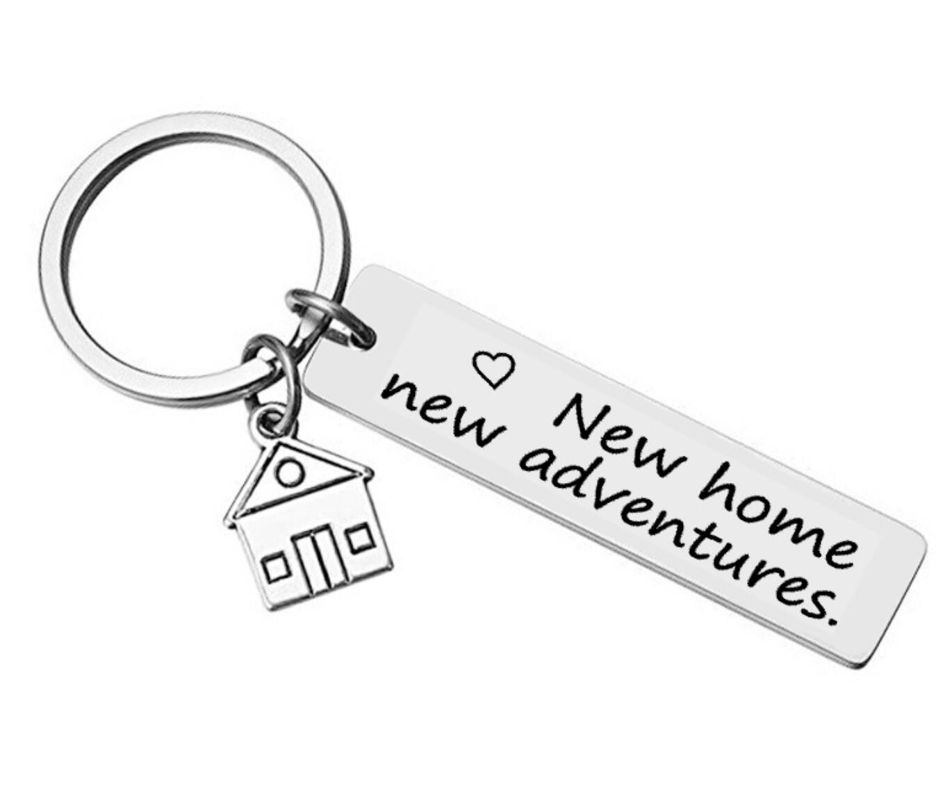 New home new adventures keychain