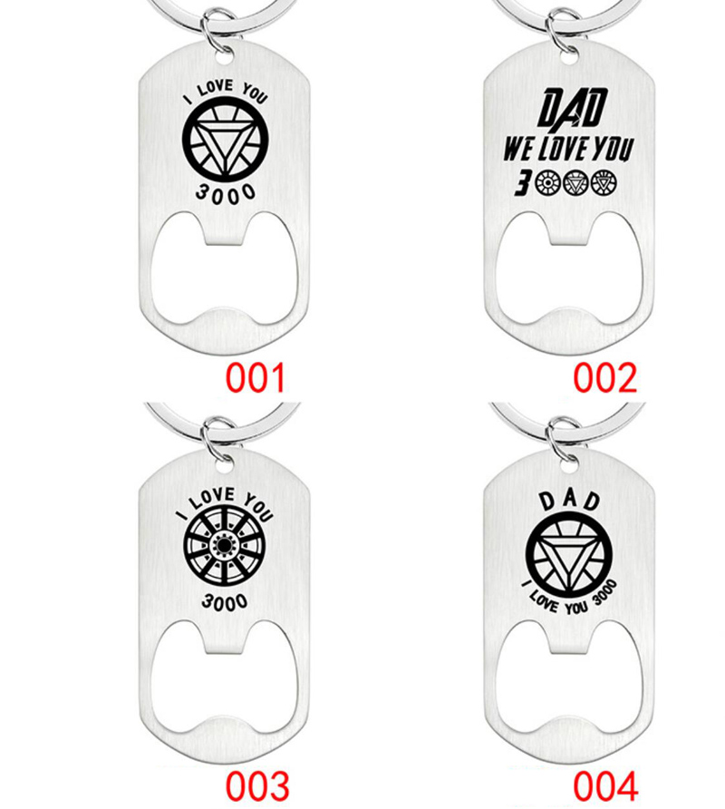Personalized Words Bottle Opener Keychain