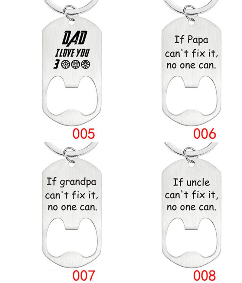 Personalized Words Bottle Opener Keychain