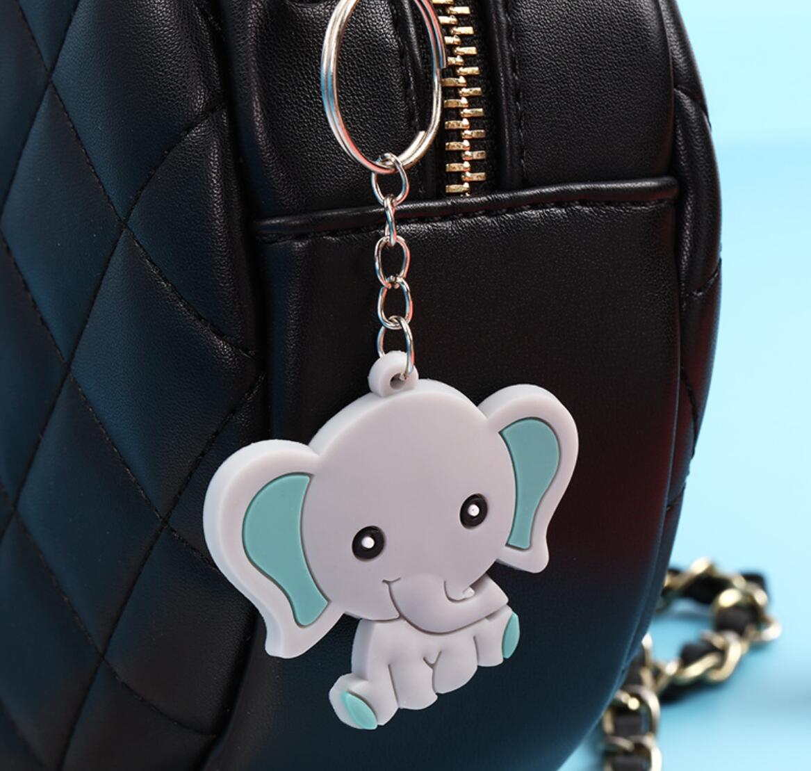 PVC Soft Rubber Cartoon Animal Keychain