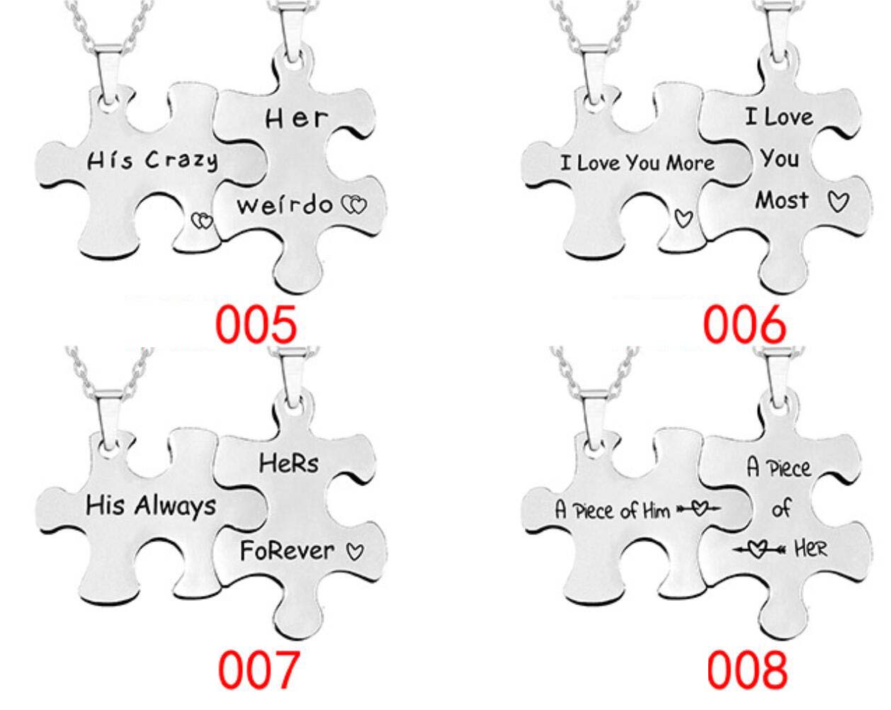 couple puzzle keychain