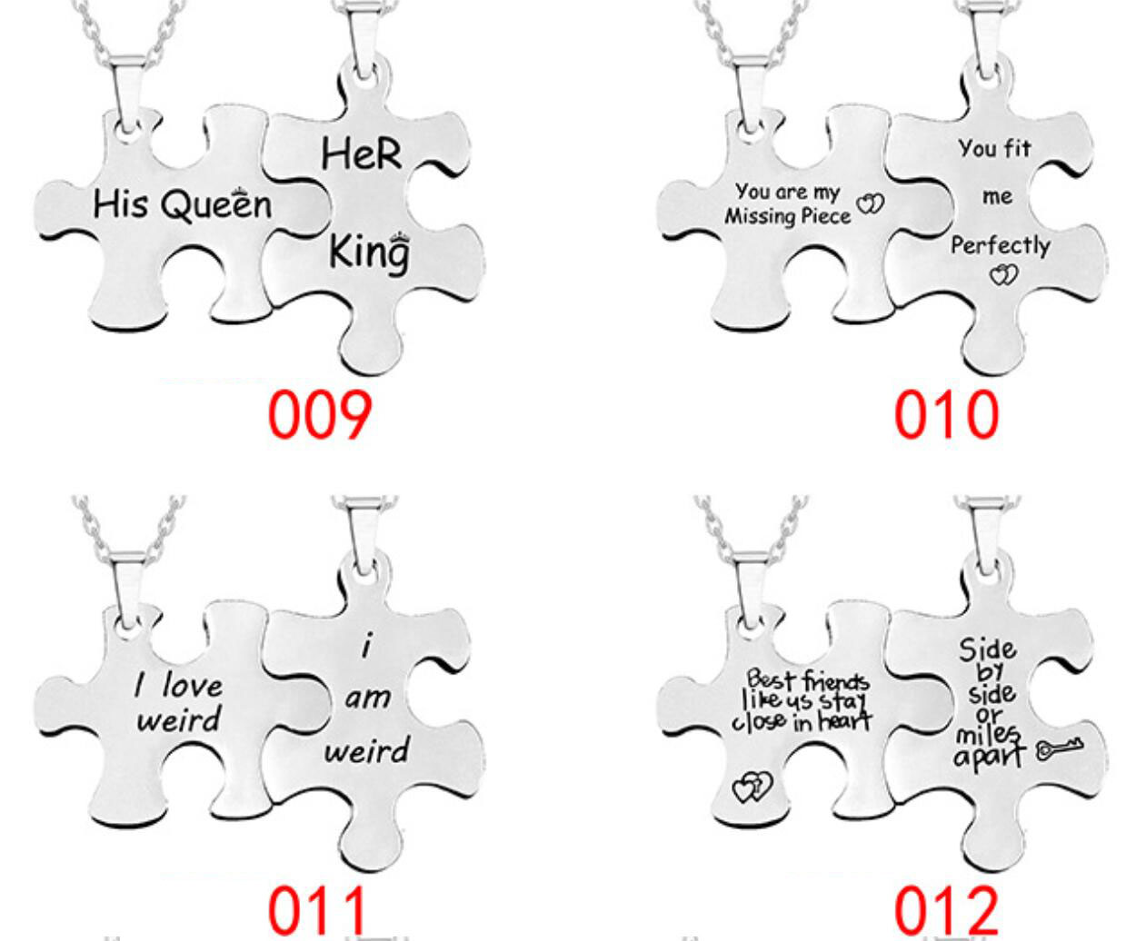 couple puzzle keychain