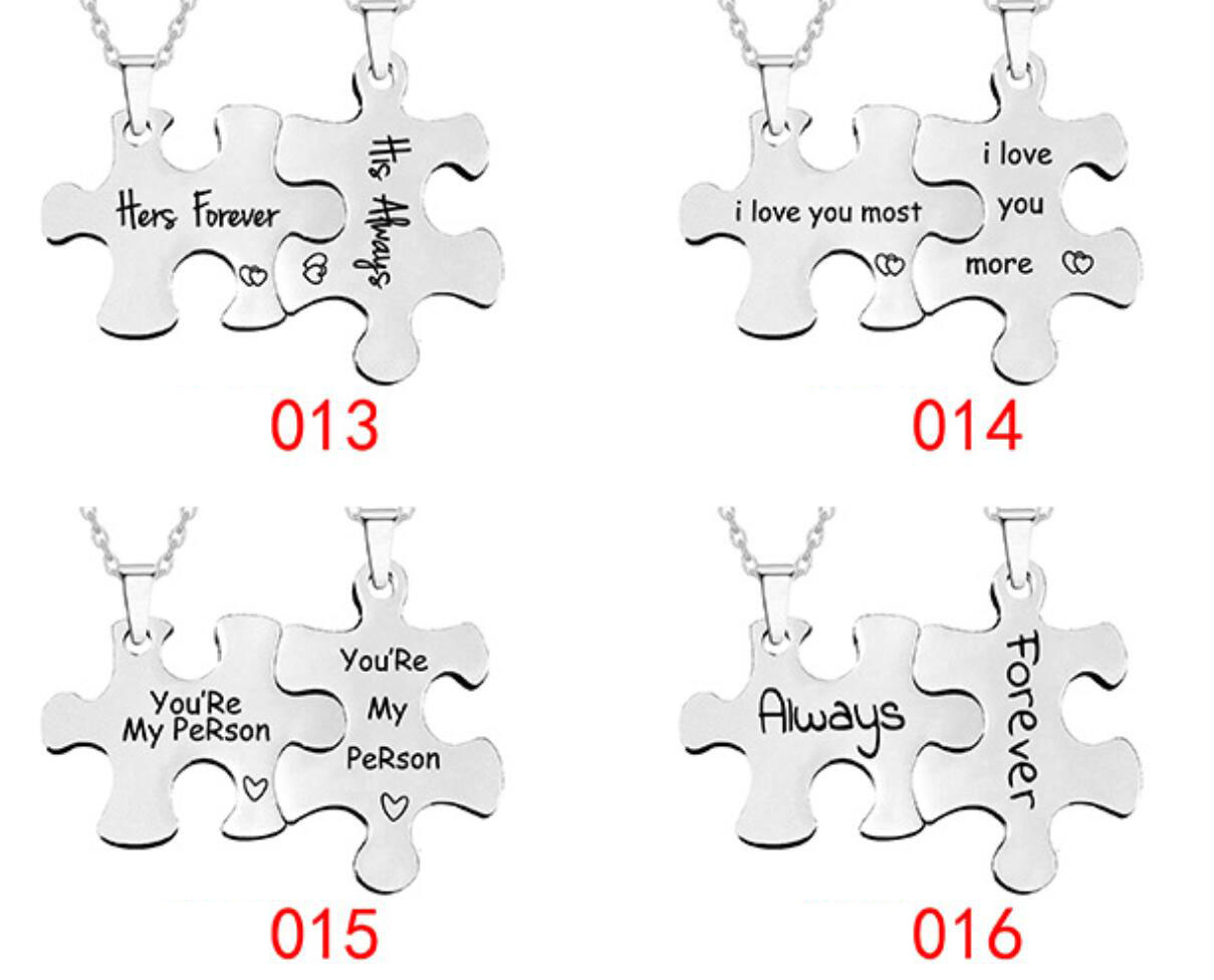 couple puzzle keychain
