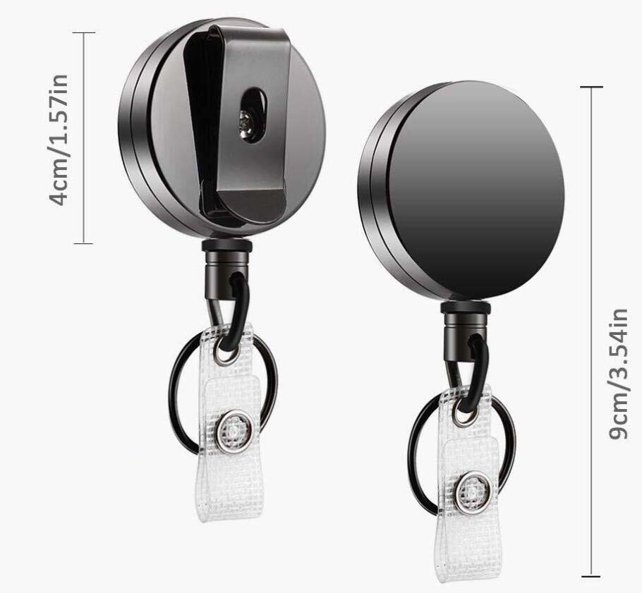 Telescopic strong easy-to-pull zinc alloy keychain