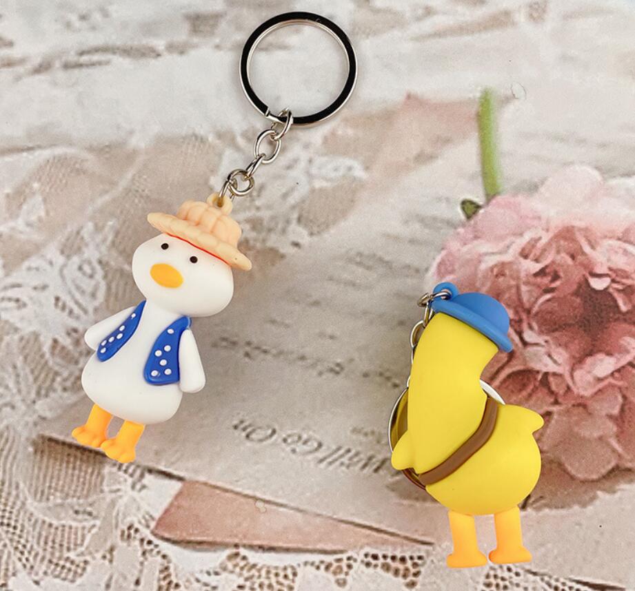 Tiltedhead duck Keychain