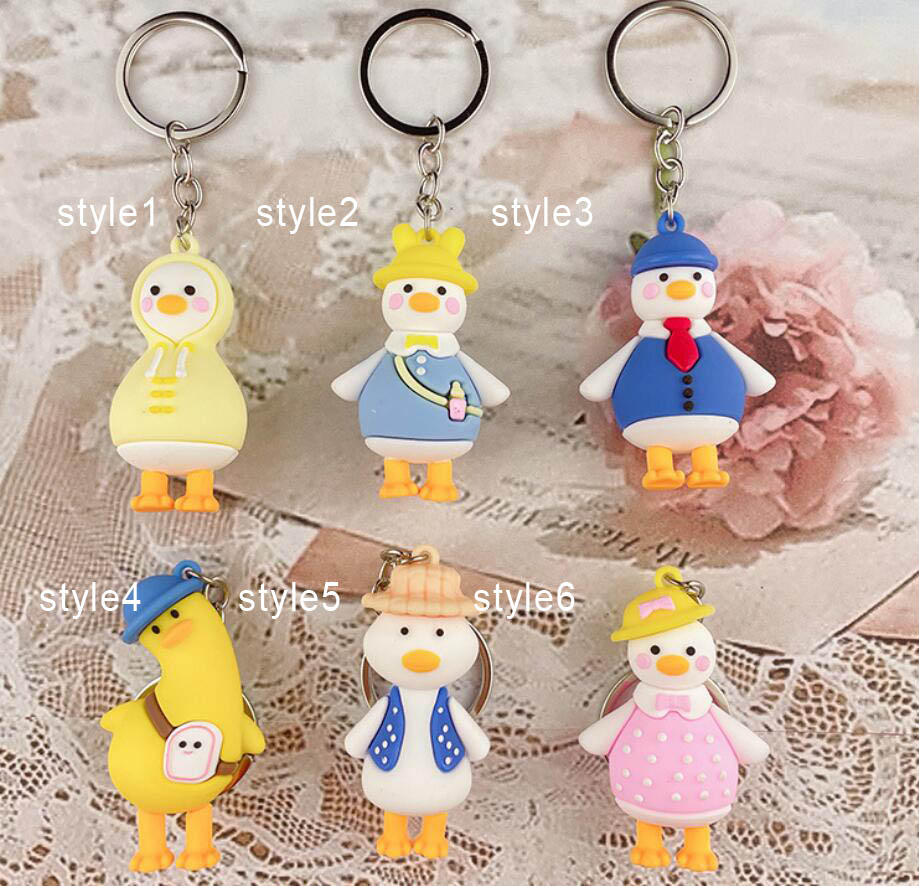 Tiltedhead duck Keychain