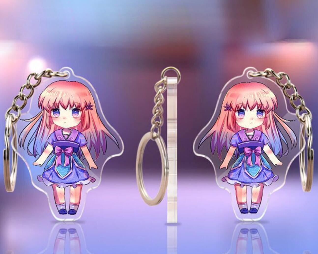 Cartoon acrylic sign keychain