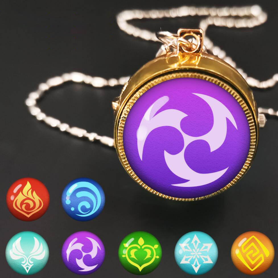 Spinning Eye of God Pocket Watch Keychain