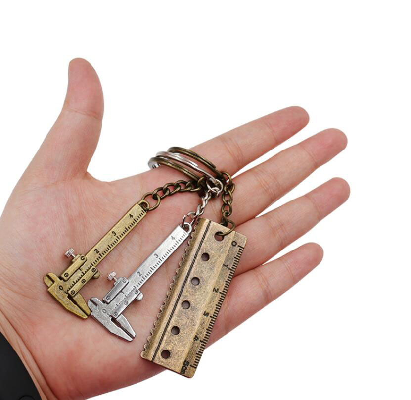 Alloy Vernier Caliper Keychain