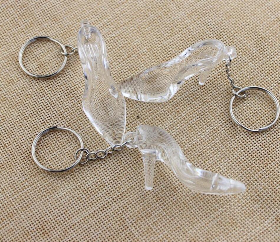 Acrylic Crystal High Heels Keychain