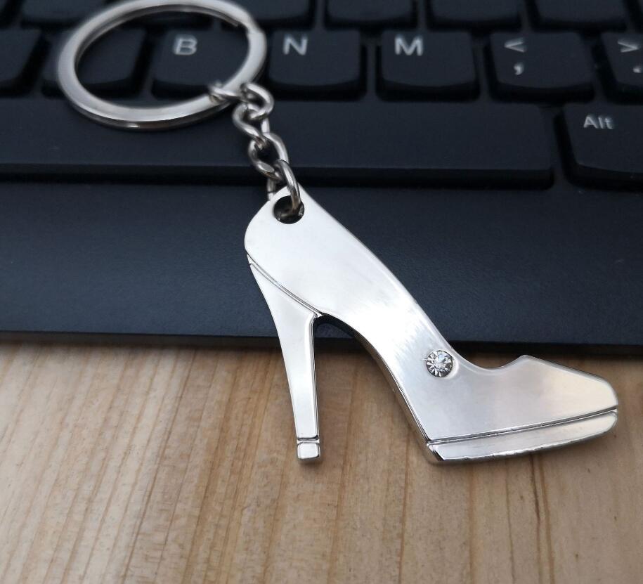 Alloy high heels keychain