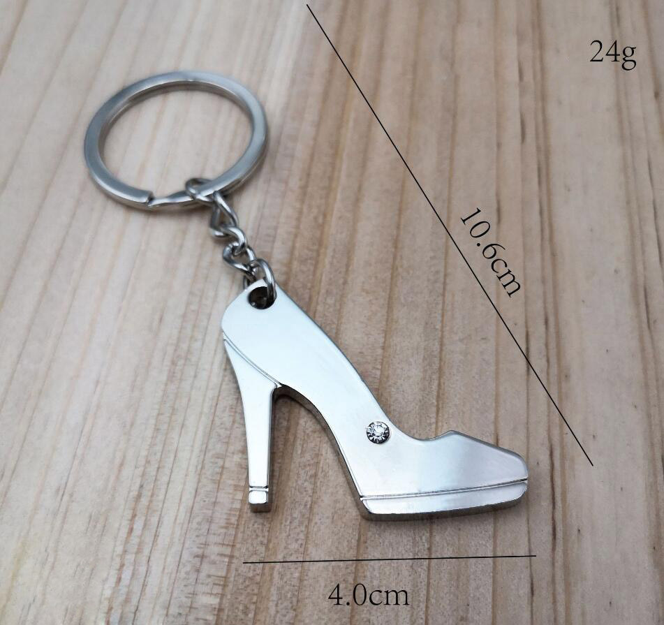 Alloy high heels keychain