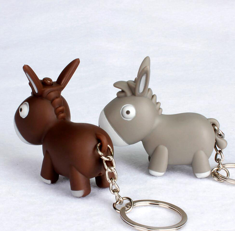 donkey led keychain