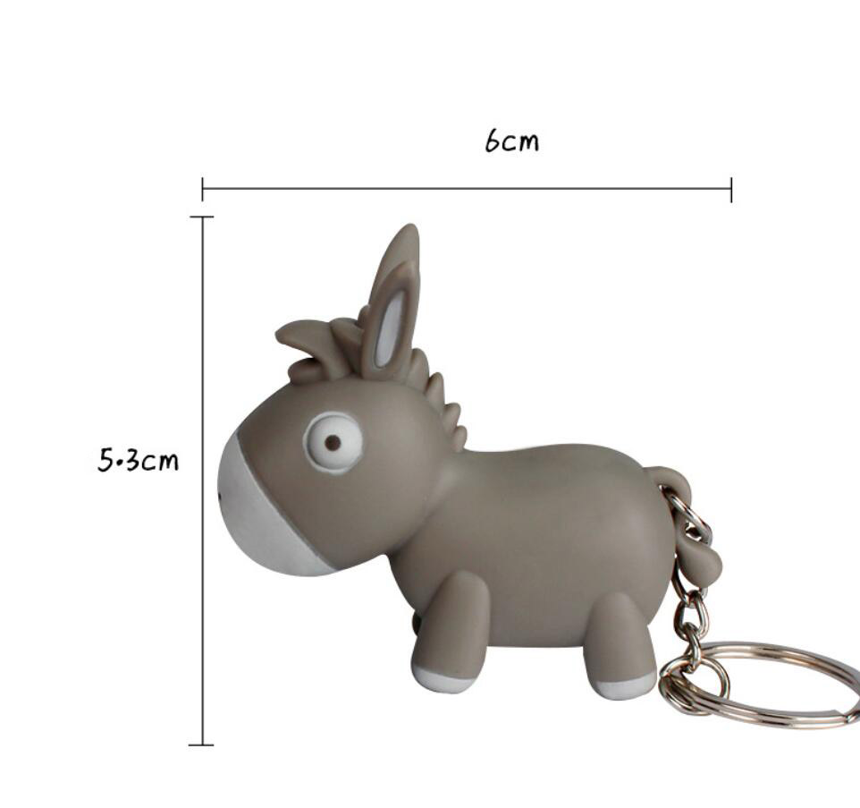 donkey led keychain