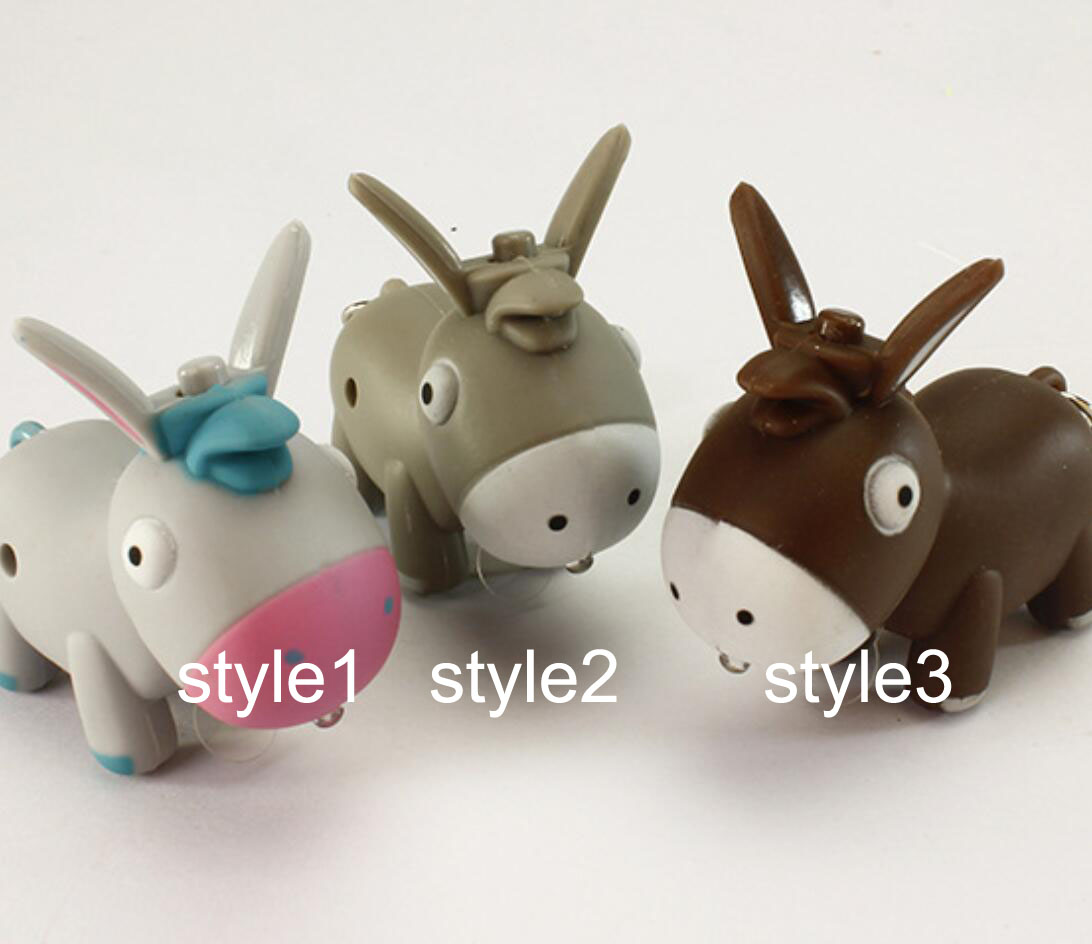 donkey led keychain