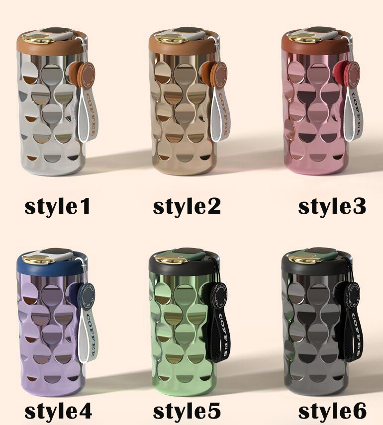 Water pattern ceramic liner coffee mug