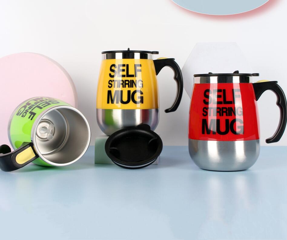 Stainless Steel Electric Stirring Coffee Mug