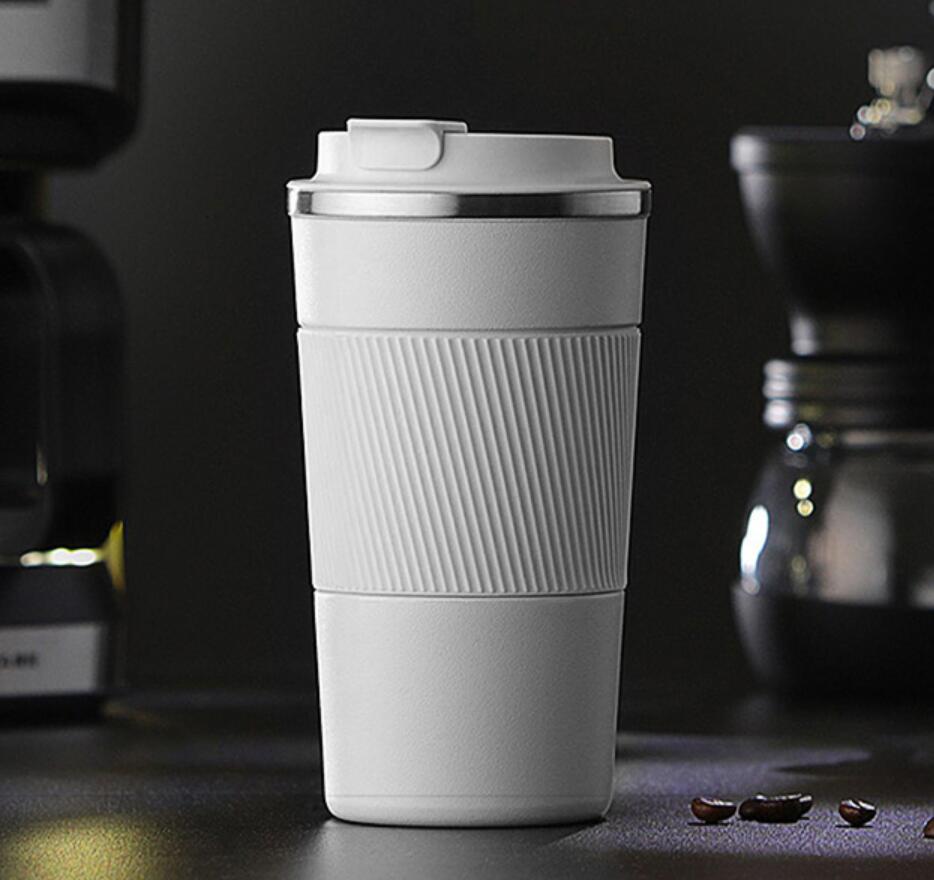 Non-slip stainless steel coffee mug