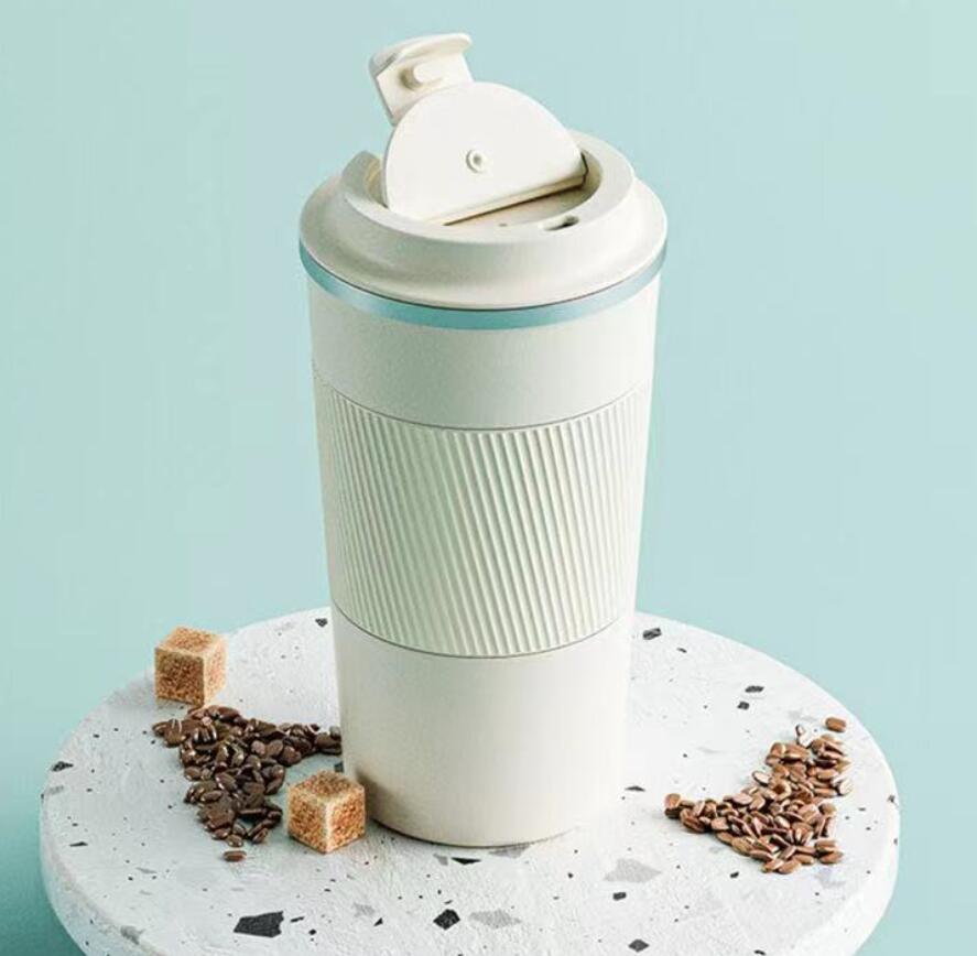 Non-slip stainless steel coffee mug