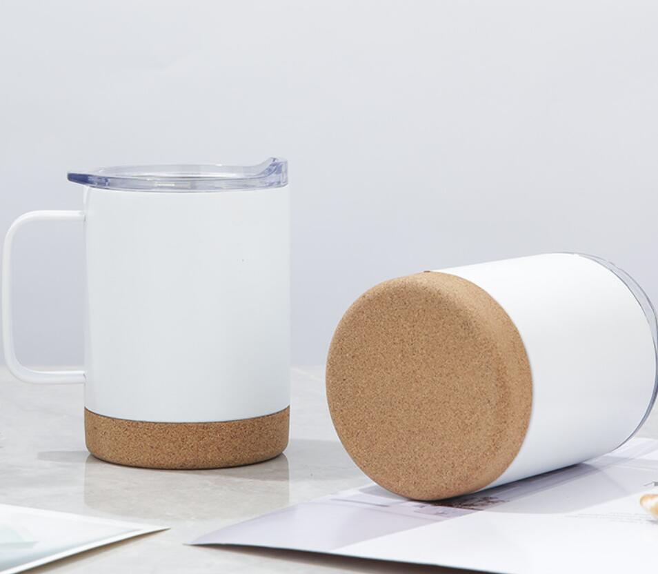 Cork Bottom Stainless Steel Coffee Mug
