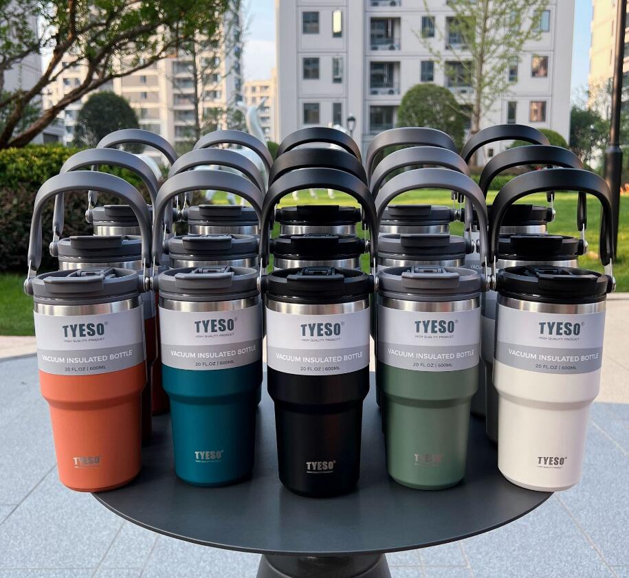 Portable large capacity stainless steel coffee mug