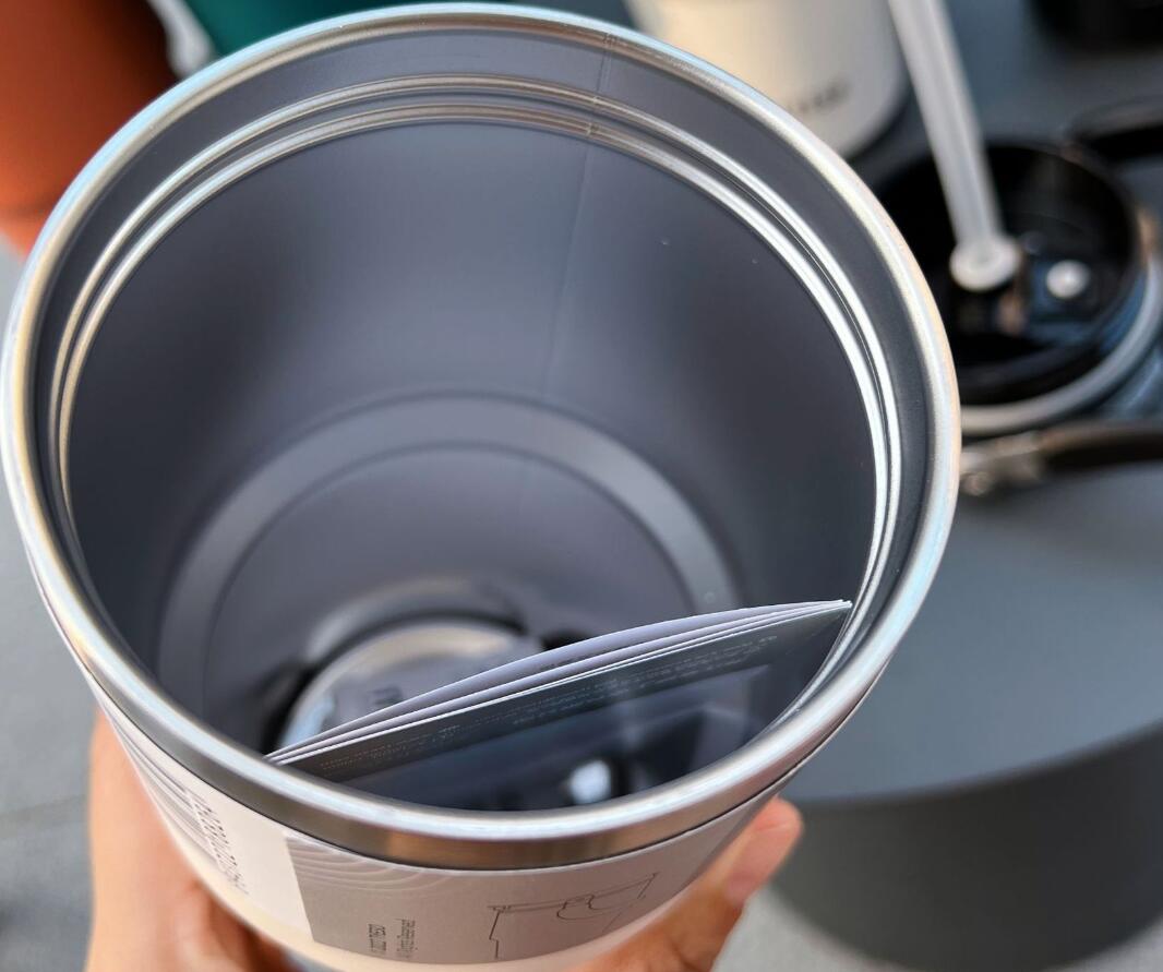 Portable large capacity stainless steel coffee mug