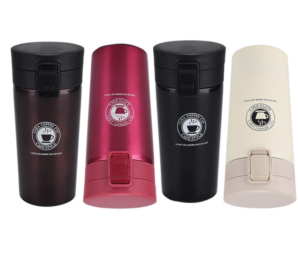 Lock type stainless steel coffee mug