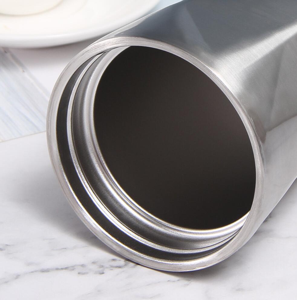 stainless steel coffee mug with straw