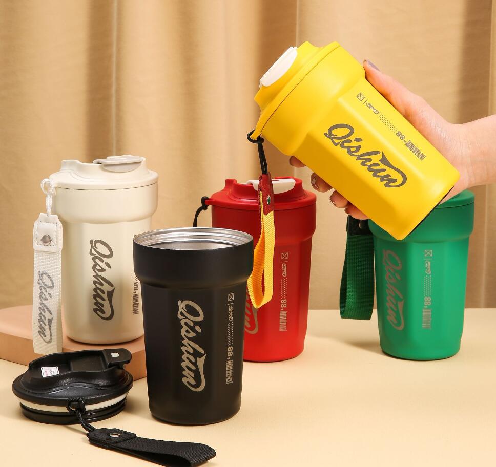 316 stainless steel coffee mug with rope