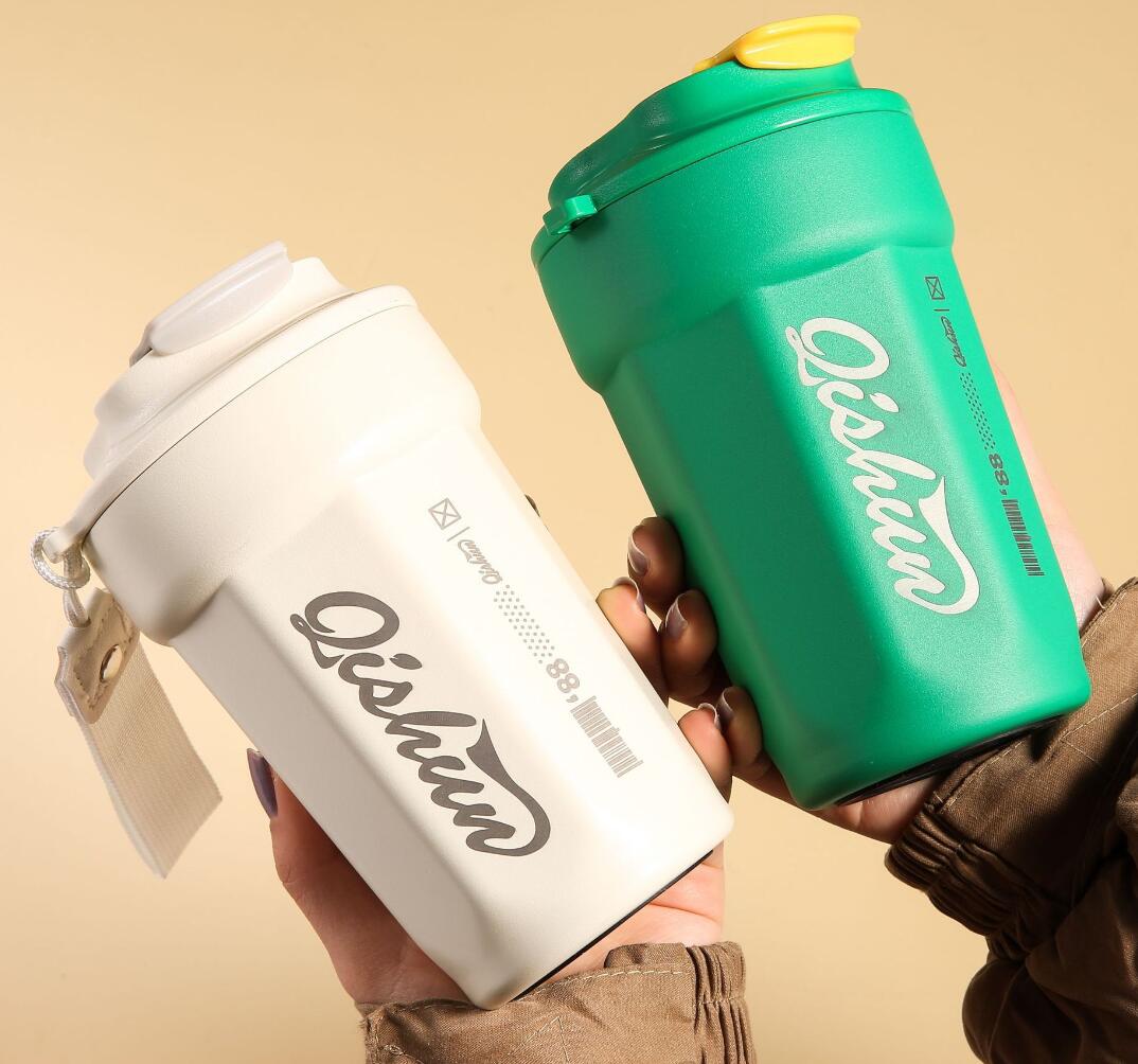 316 stainless steel coffee mug with rope