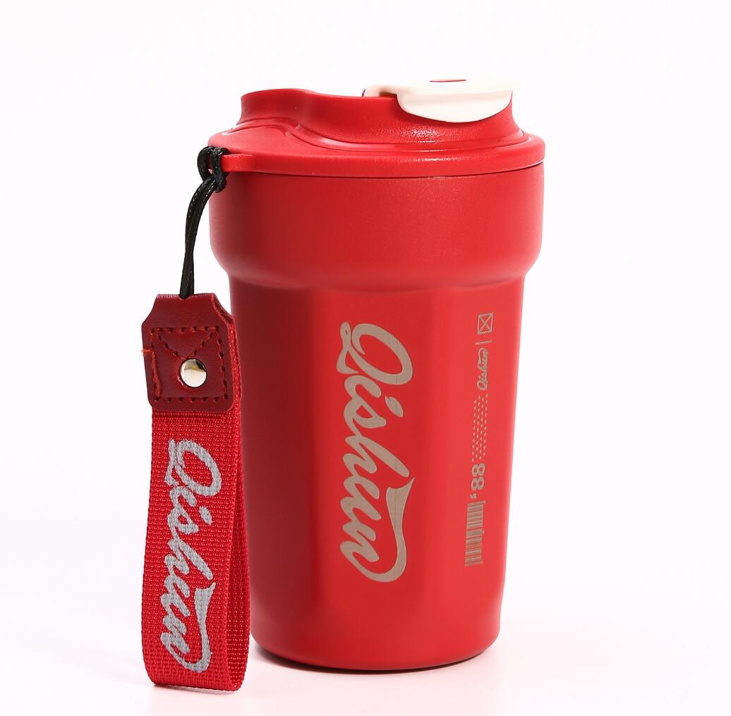 316 stainless steel coffee mug with rope