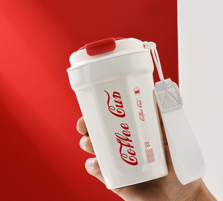 display temperature stainless steel coffee mug