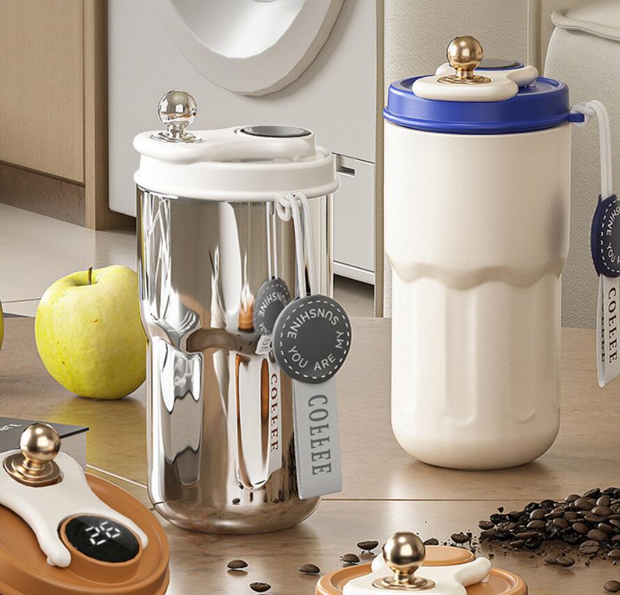 Temperature display 316 stainless steel coffee mug