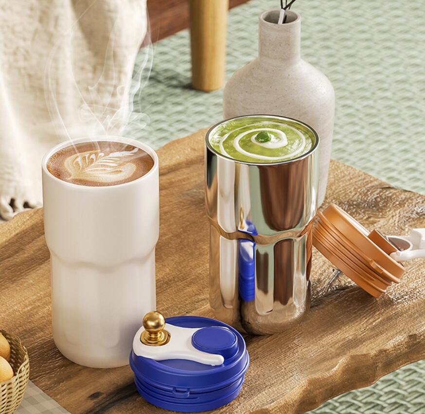 Temperature display 316 stainless steel coffee mug