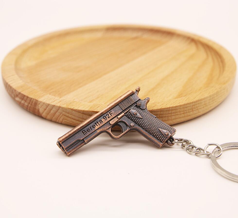 Retro Pistol Model Keychain
