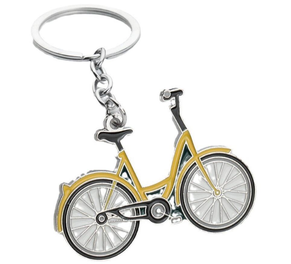 Bicycle alloy keychain