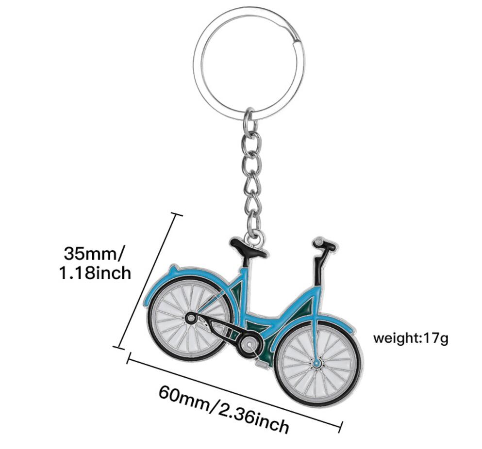 Bicycle alloy keychain